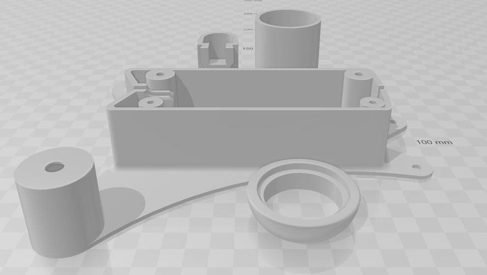 3D-printer schematics for the base of the Machine.