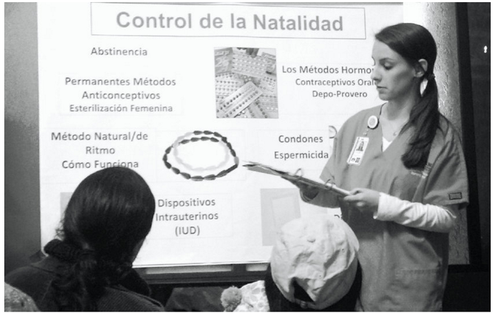 Nursing student artifact example of a presentation to students in another country