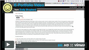 Emily Shepherd Portfolio Video